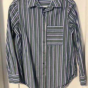 Dynamite Blue and Green Button Down Shirt